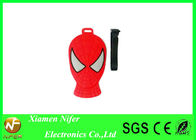 Eğlenceli Kişiselleştirilmiş Bagaj Etiketi Yenilik Süperman Tasarım PVC Kauçuk Bagaj Etiketi