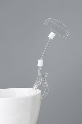 POP Clear Plastik Kart Clip Sign Tutucular Mağazada Vitrinler