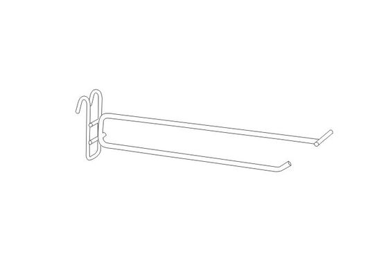 Krom, çinko, nikel plaka 31131,31132,31133 Metal Peg tel gridwall tarama Perakende Teşhir Kancalar