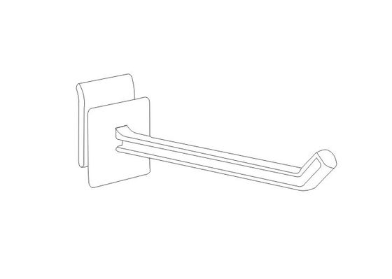 Beyaz çıta duvar, kafes ve pegboard Plastik PP perakende ekran kanca 31095,31096,31097,31098 3-6 inç