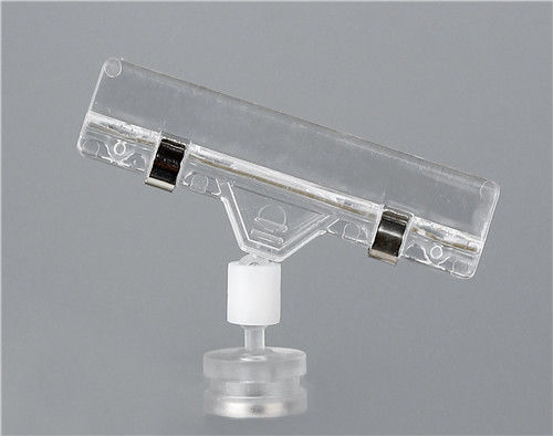 Manyetik Taban Reklamı POP Ekranlı Klip, 30mm Klip, Şeffaf