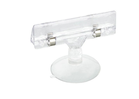Perakende işaret sahipleri POP klip POP tabela tutucusu Güçlü Emme bardak tutucu PVC Perakende Burcu Tutucular klip 31285