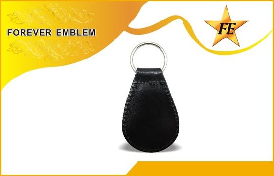 Özel Metal Logo ile Hakiki, PU, ​​PVC Deri Promosyon Anahtarlıklar
