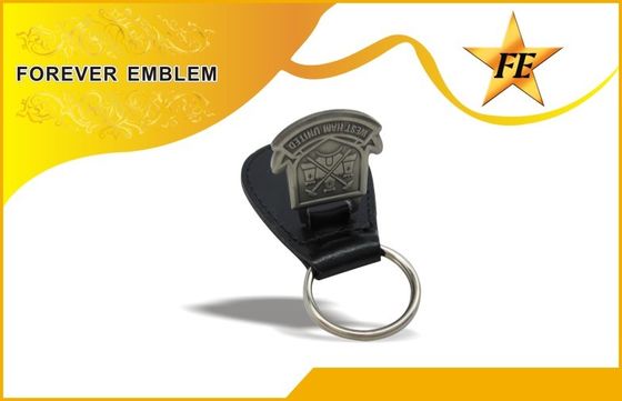 Özel Metal Logo ile Hakiki, PU, ​​PVC Deri Promosyon Anahtarlıklar