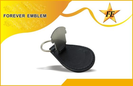 Özel Metal Logo ile Hakiki, PU, ​​PVC Deri Promosyon Anahtarlıklar