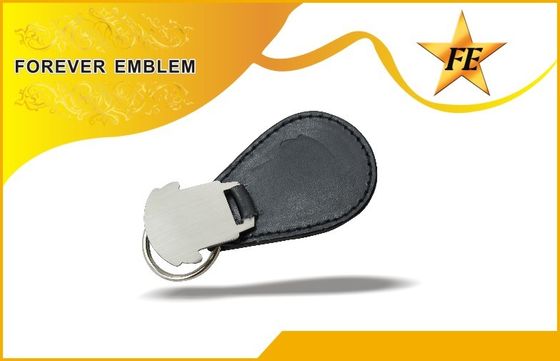 Özel Metal Logo ile Hakiki, PU, ​​PVC Deri Promosyon Anahtarlıklar
