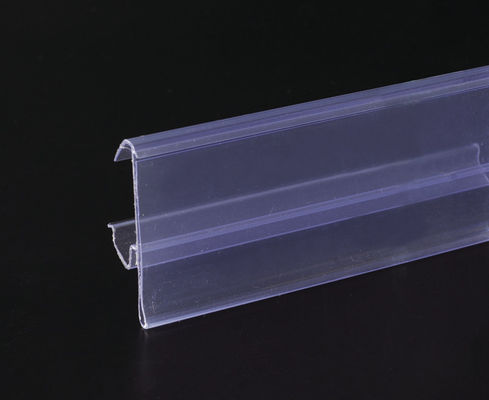 Süpermarket Mağazası PVC Raf Veri Şeritleri 32mm / 39mm, Transprent