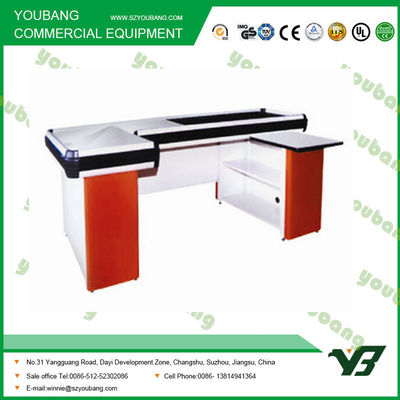 Dayanıklı Elektrikli Süpermarket Ödeme Tezgahı Kasiyer Masası 2000 * 1200 * 850mm