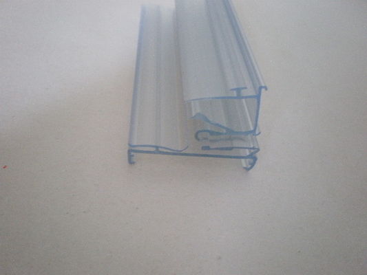 Şeffaf ekstrüzyon plastik şekiller süpermarket / mağaza PVC veri bandı