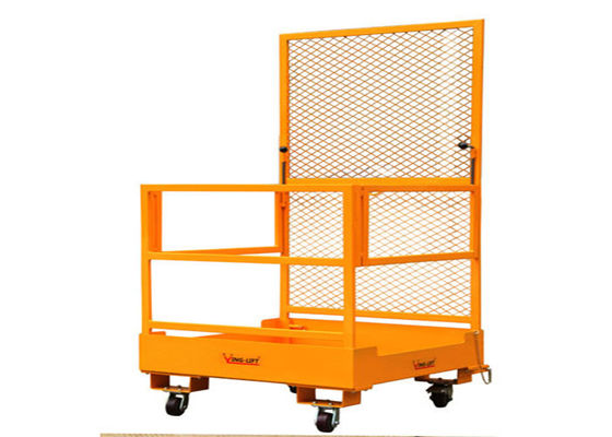 Yük Kapasiteli Çelik Forklift Kamyon Ataşmanları 300kg / Forklift Çalışma Platformu