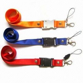 Özel Logo Baskılı Kordon Plastik / Polyester USB Flash Bellek