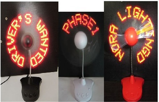 Şaşırtıcı 110MM İş Hediyeler için LED Yanıp Sönen LED / Fanlı LED Işık