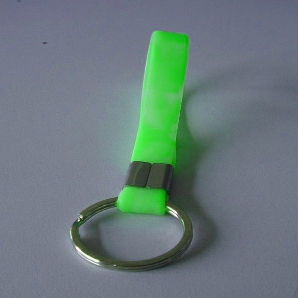 % 100 Silikon Kolyeler promosyon Anahtarlık, Metal Aksesuar, Pantone renk