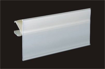 Temizle Ekstrüde Promosyon Perakende Teşhir Plastik Etiket Tutucu / Veri Parça 31213